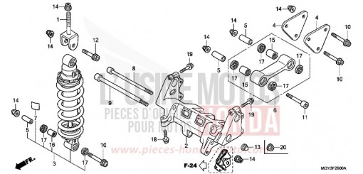 REAR CUSHION VFR800XD de 2013